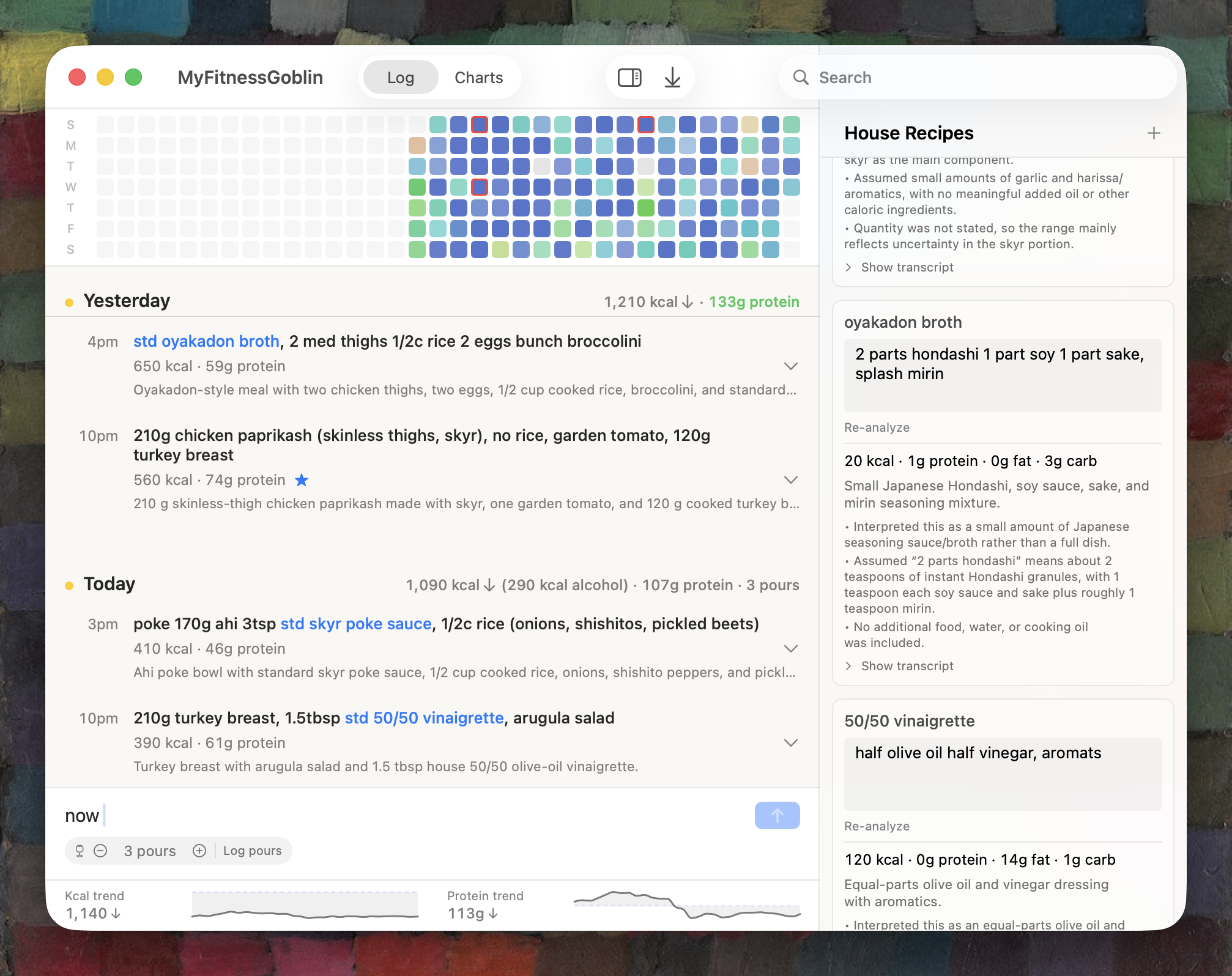 A semiautomated food macro tracker